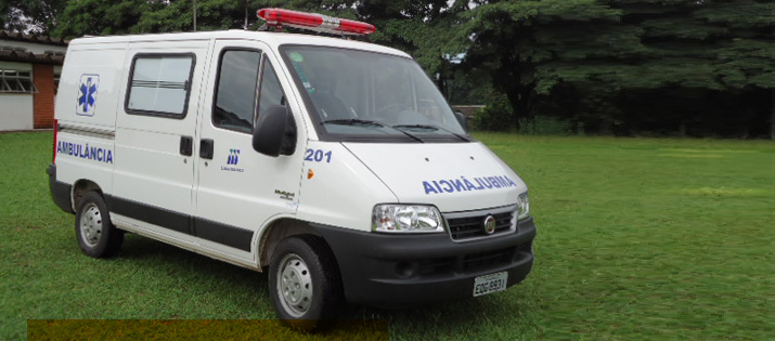 Nova ambulância na área agrícola da Usina Iracema